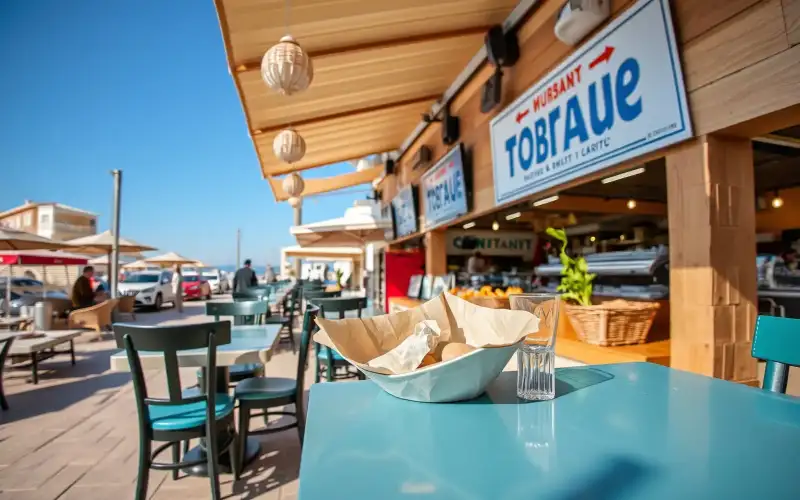Enjoy fresh seafood and local Cypriot cuisine at a charming Larnaca restaurant, perfect for a delicious seaside meal